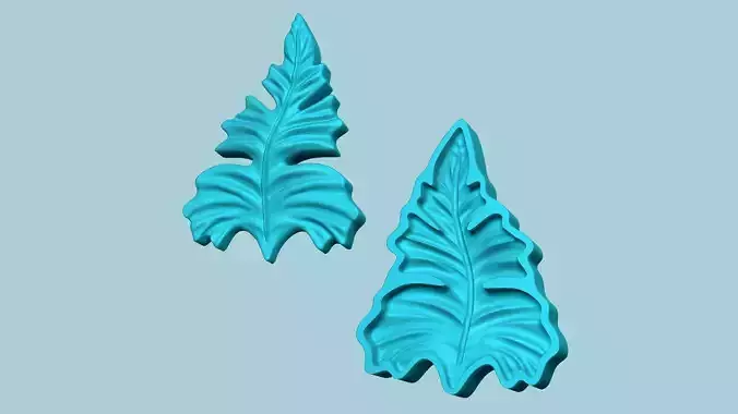 Fern Leaf Mould 08 - Artificial EVA Molding 3D print model