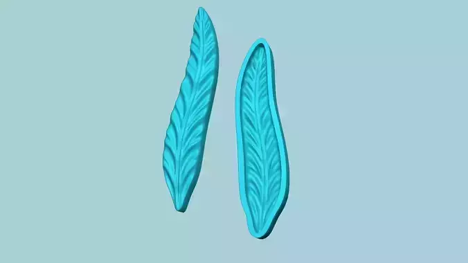 Fern Leaf Mould 07 - Artificial EVA Molding 3D print model