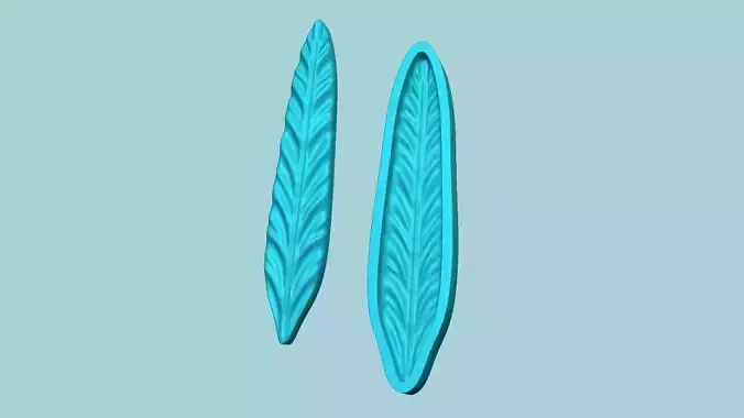 Fern Leaf Mould 06 - Artificial EVA Molding