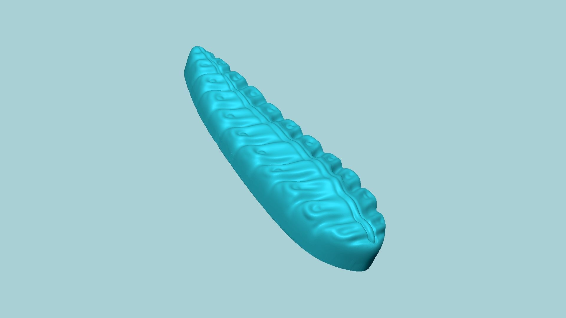 Fern Leaf Mould 04 - Artificial EVA Molding 3D print model_6