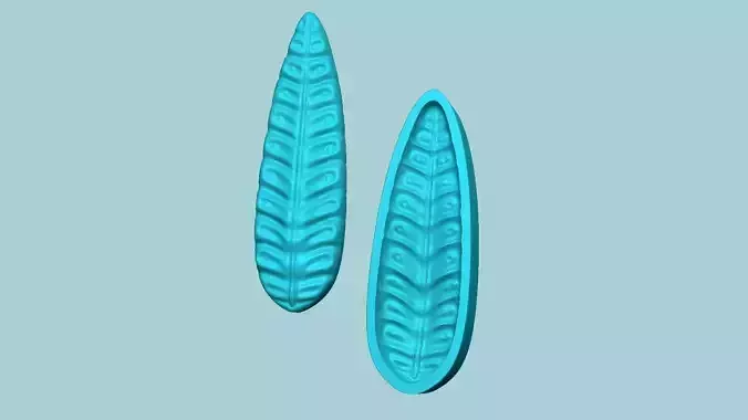 Fern Leaf Mould 04 - Artificial EVA Molding 3D print model