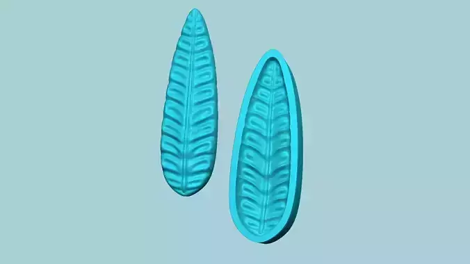 Fern Leaf Mould 03 - Artificial EVA Molding