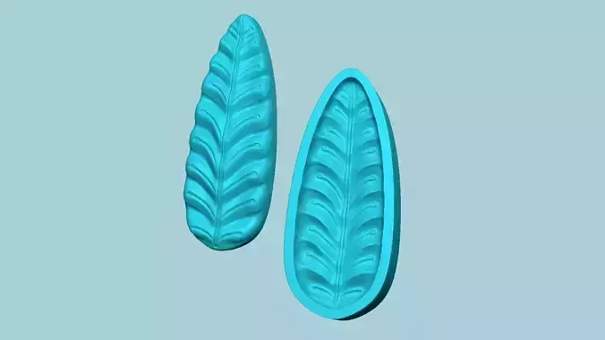 Fern Leaf Mould 02 - Artificial EVA Molding