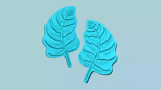 Fern Leaf Mould 01 - Artificial EVA Molding 3D print model