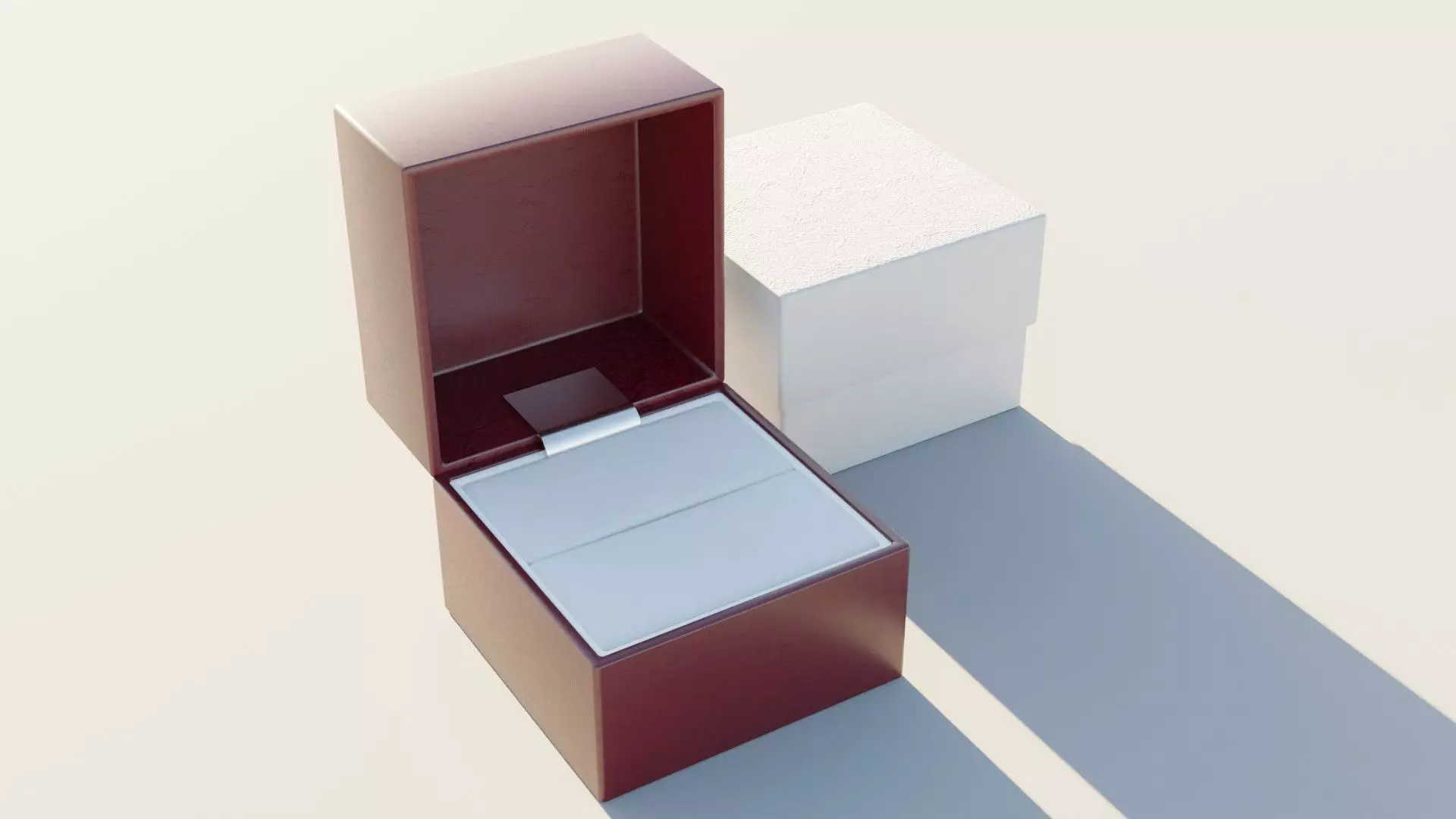 Wedding Square Ring Box 3D model_0