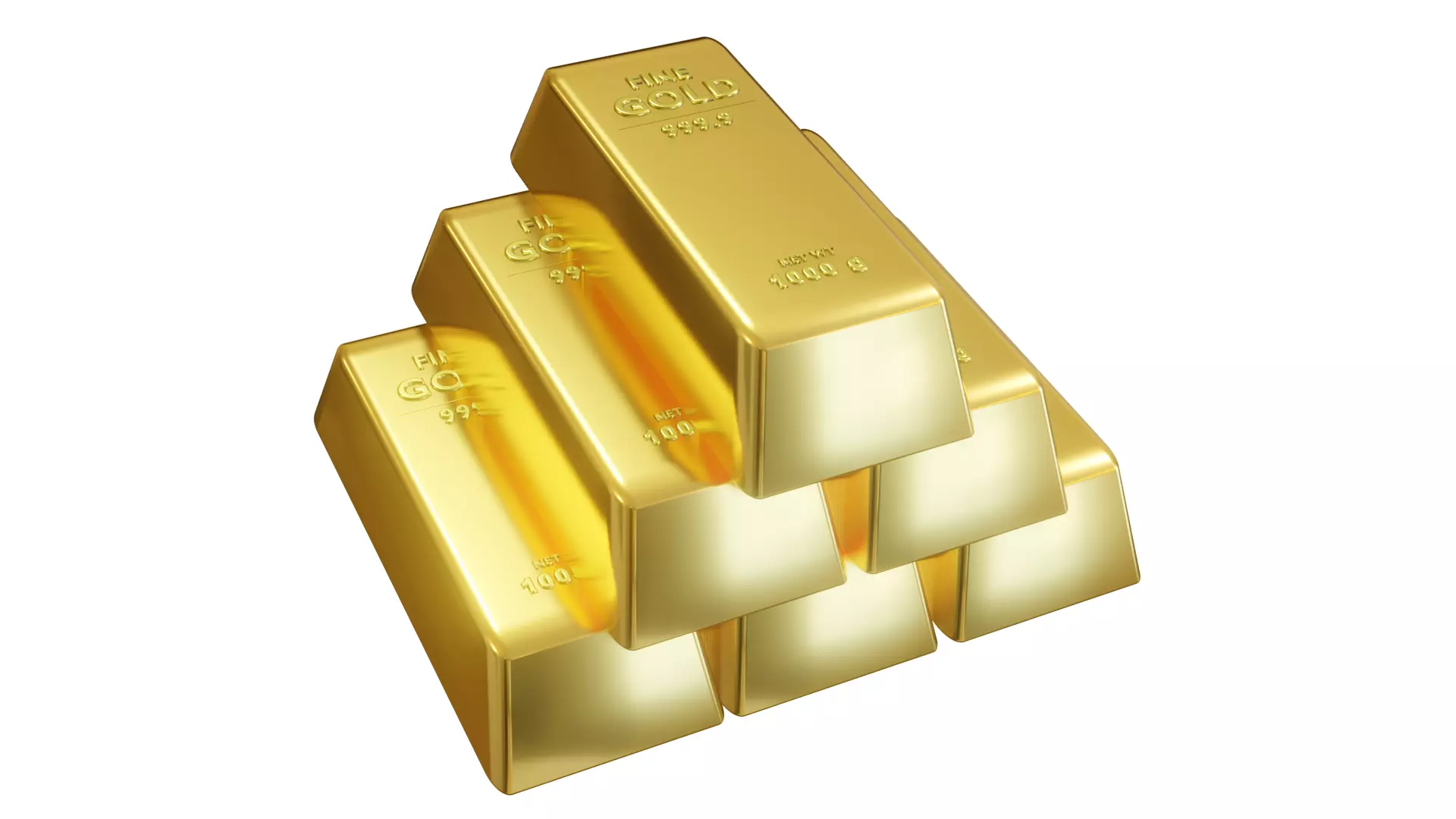 GOLD BAR 999 PURE GOLD BAR 3D model_0