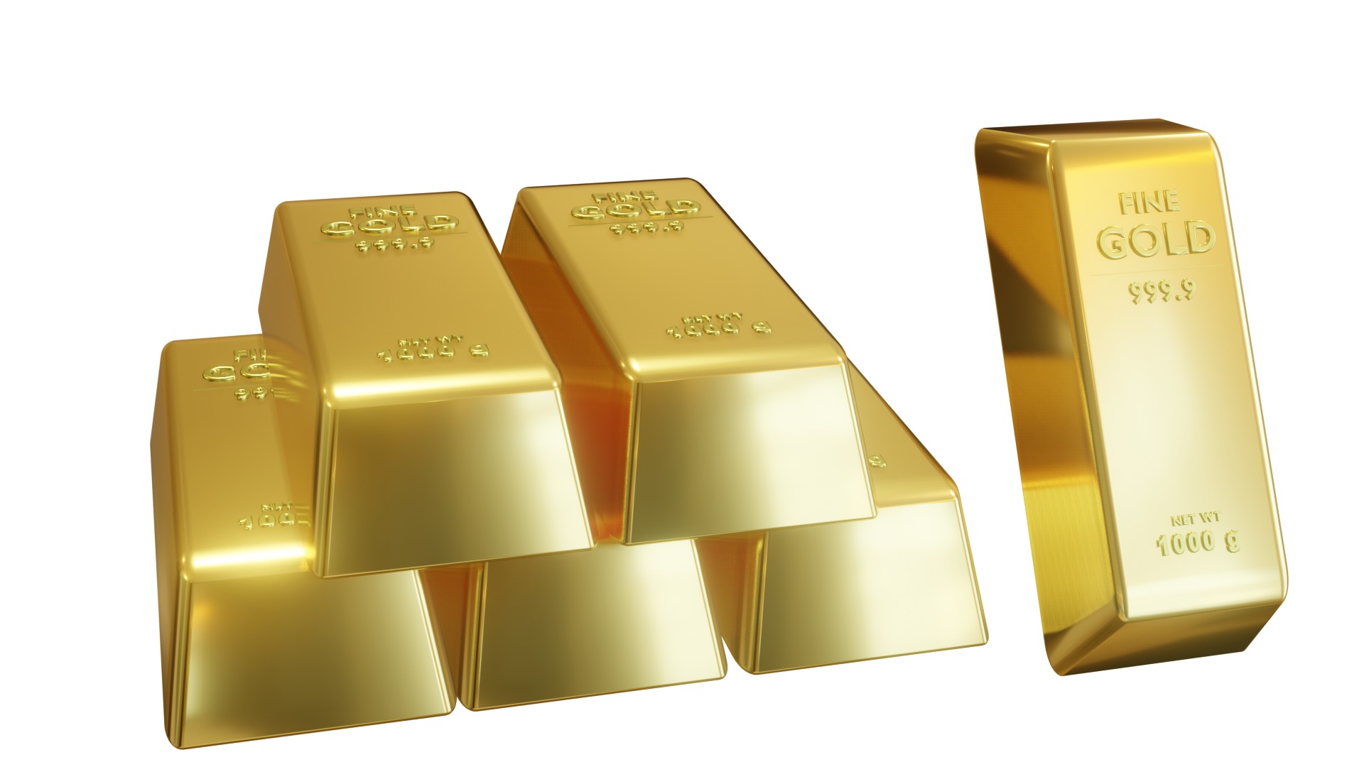 GOLD BAR 999 PURE GOLD BAR 3D model_4