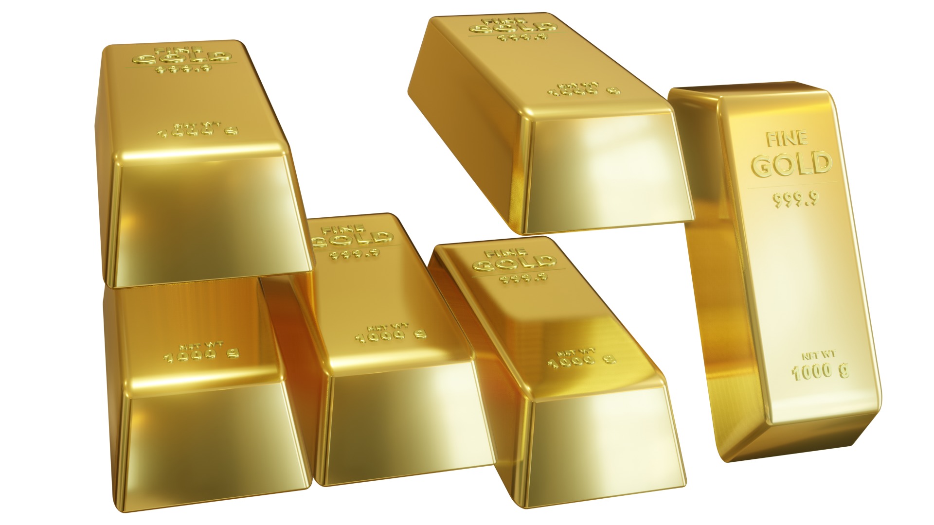 GOLD BAR 999 PURE GOLD BAR 3D model_6