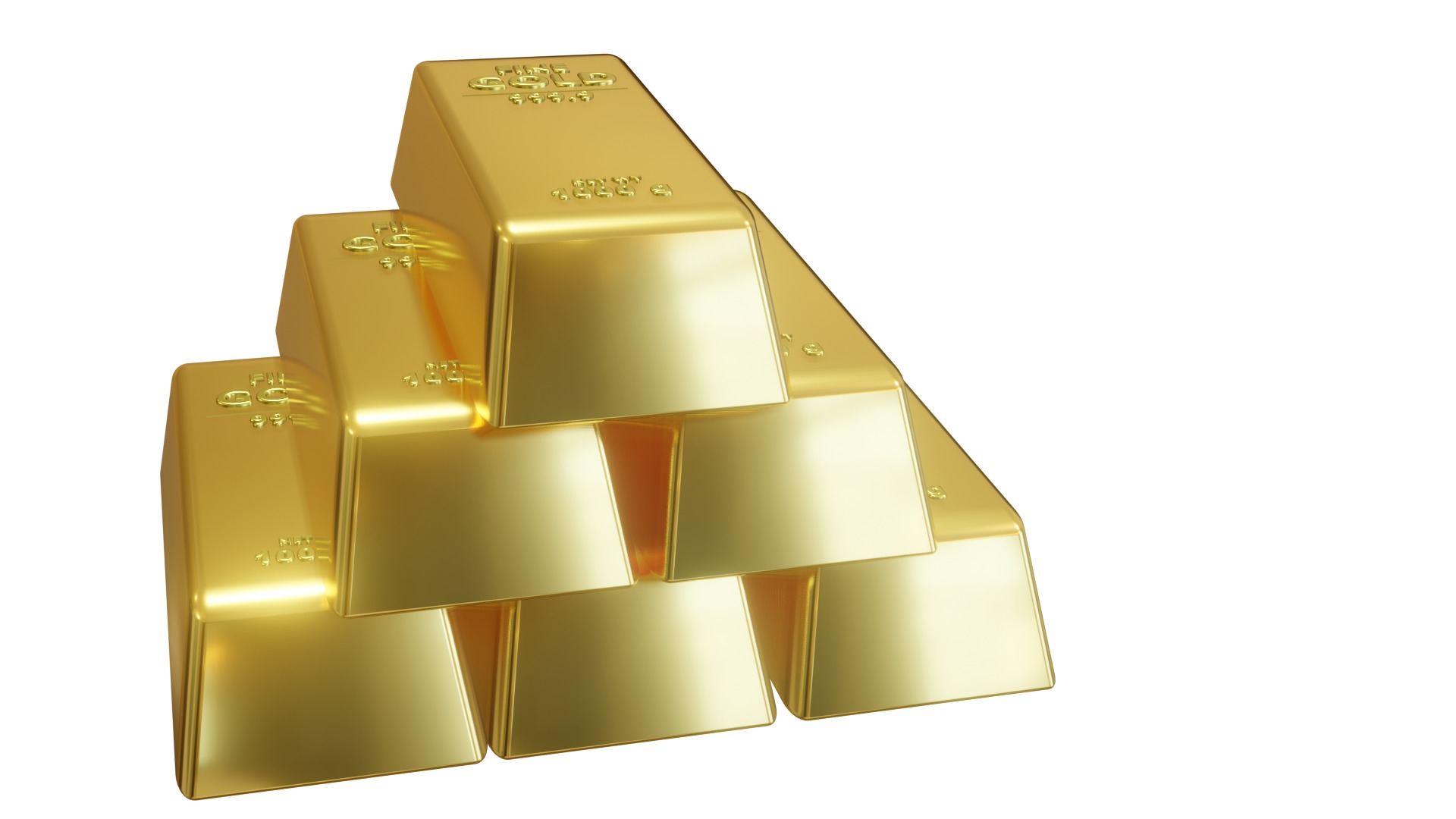 GOLD BAR 999 PURE GOLD BAR 3D model_3