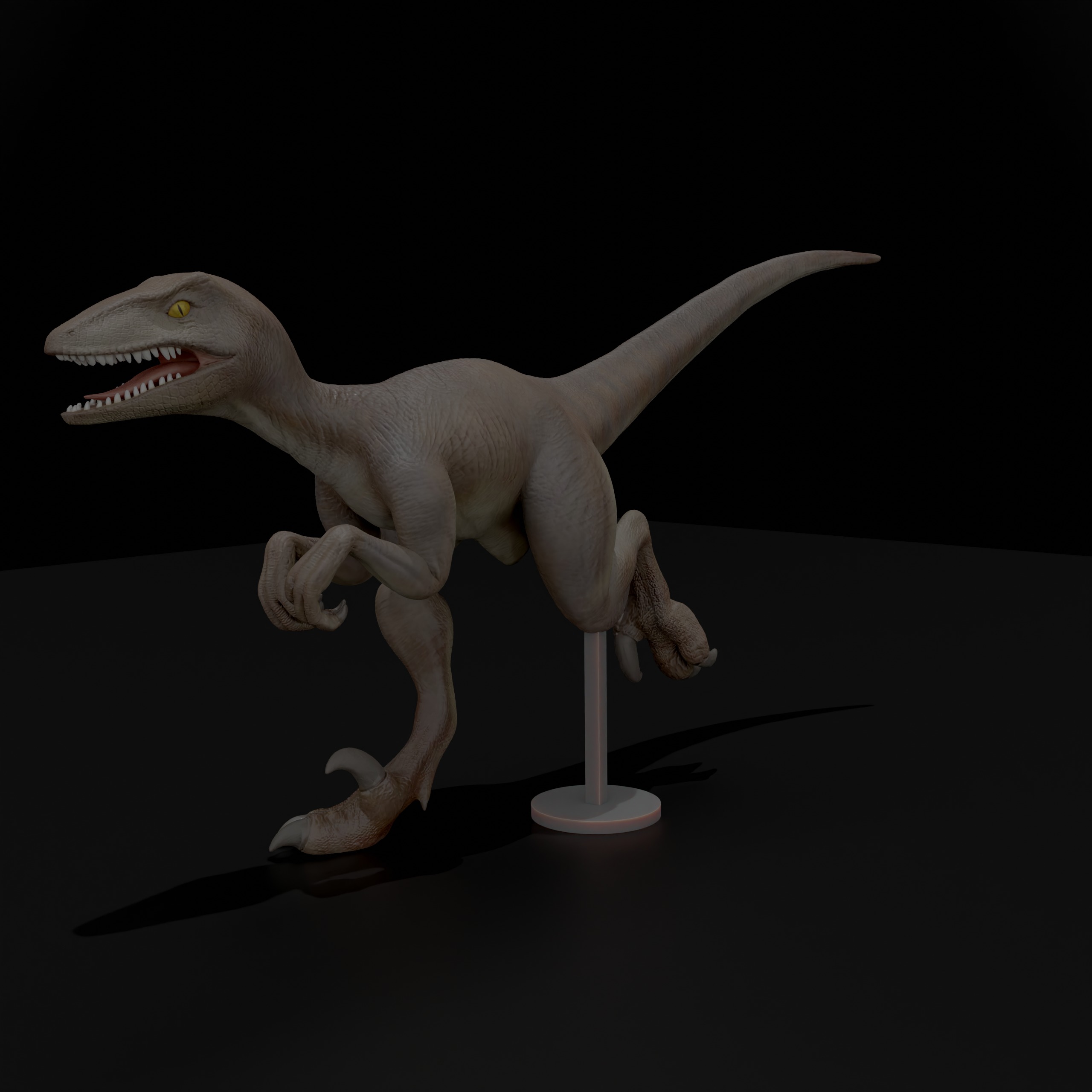 Velociraptor 3D print model_3
