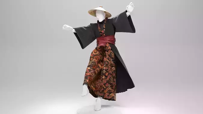 Samourai Kimono Man
