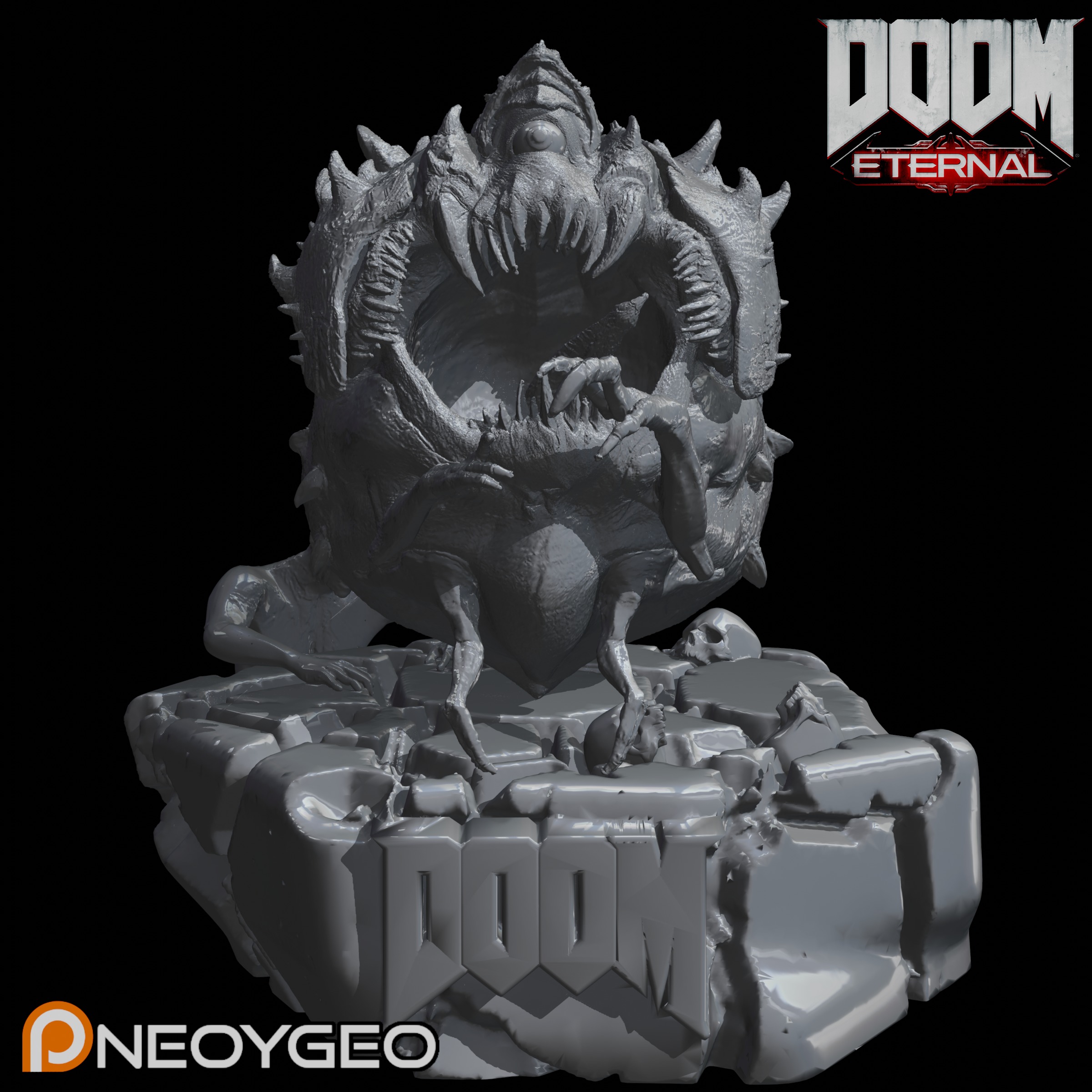 CACODEMON - DOOM ETERNAL Free 3D print model_1