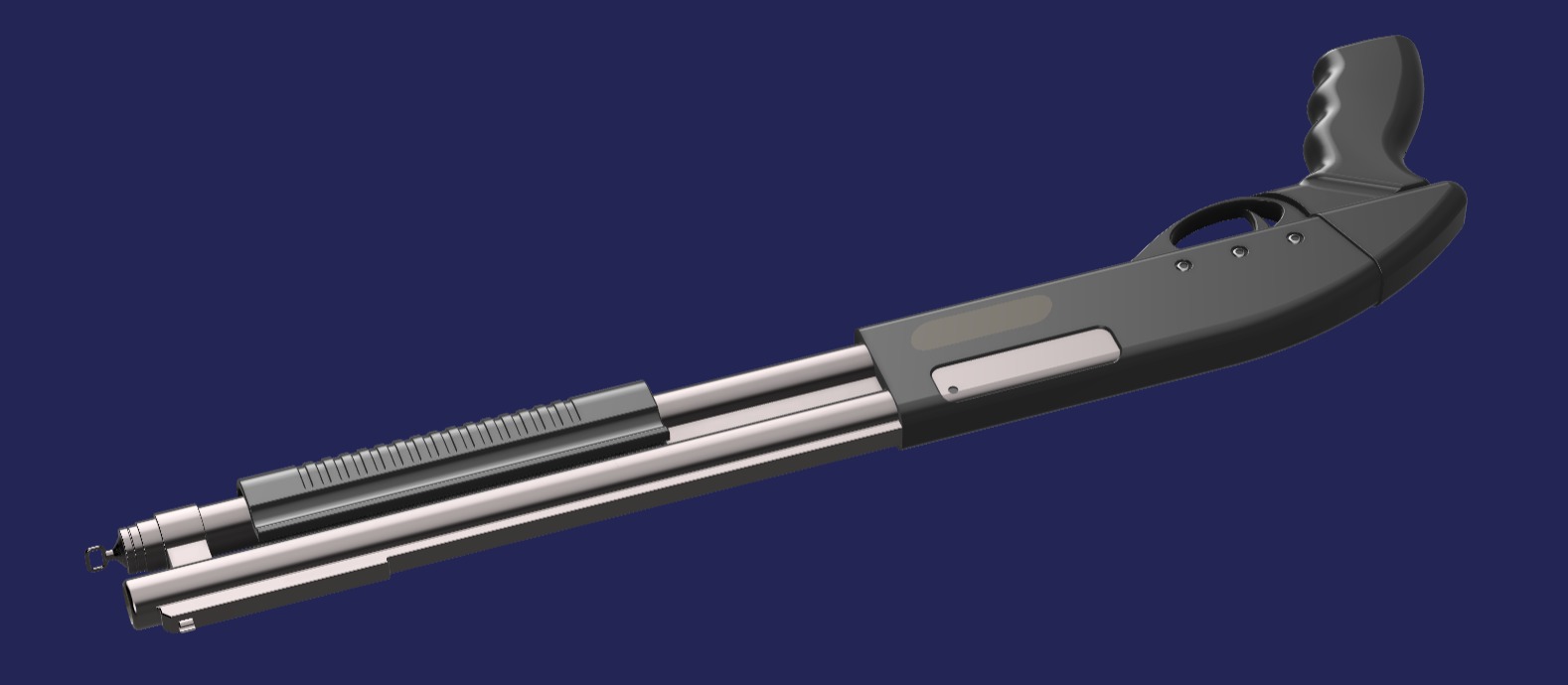 Resident Evil 2 Remake - W-870 for cosplay 3D print model_2