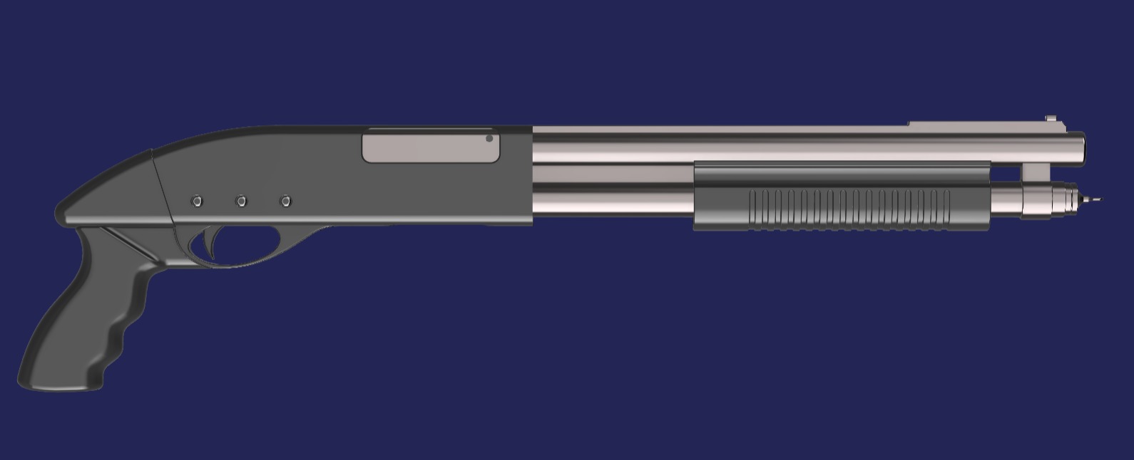 Resident Evil 2 Remake - W-870 for cosplay 3D print model_3