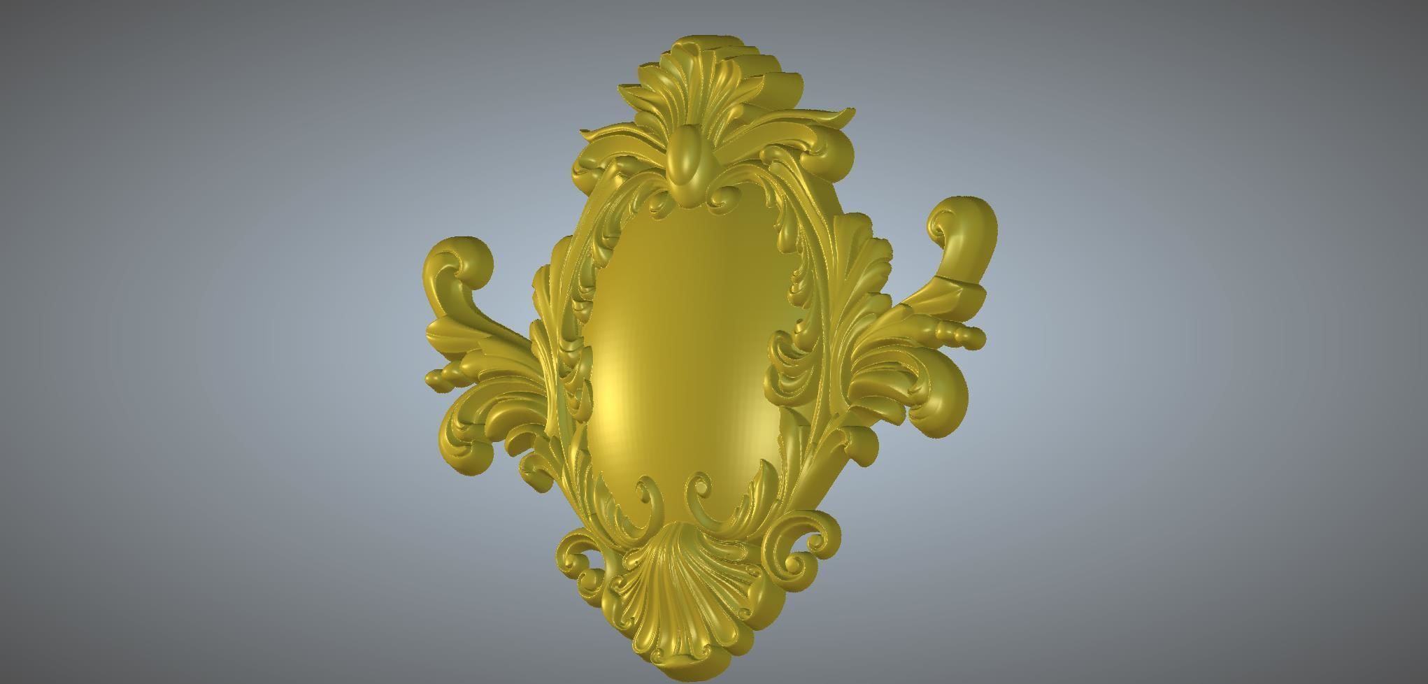 Ornamental carved objects 3D model_8