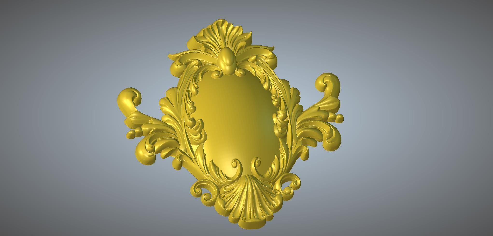 Ornamental carved objects 3D model_6