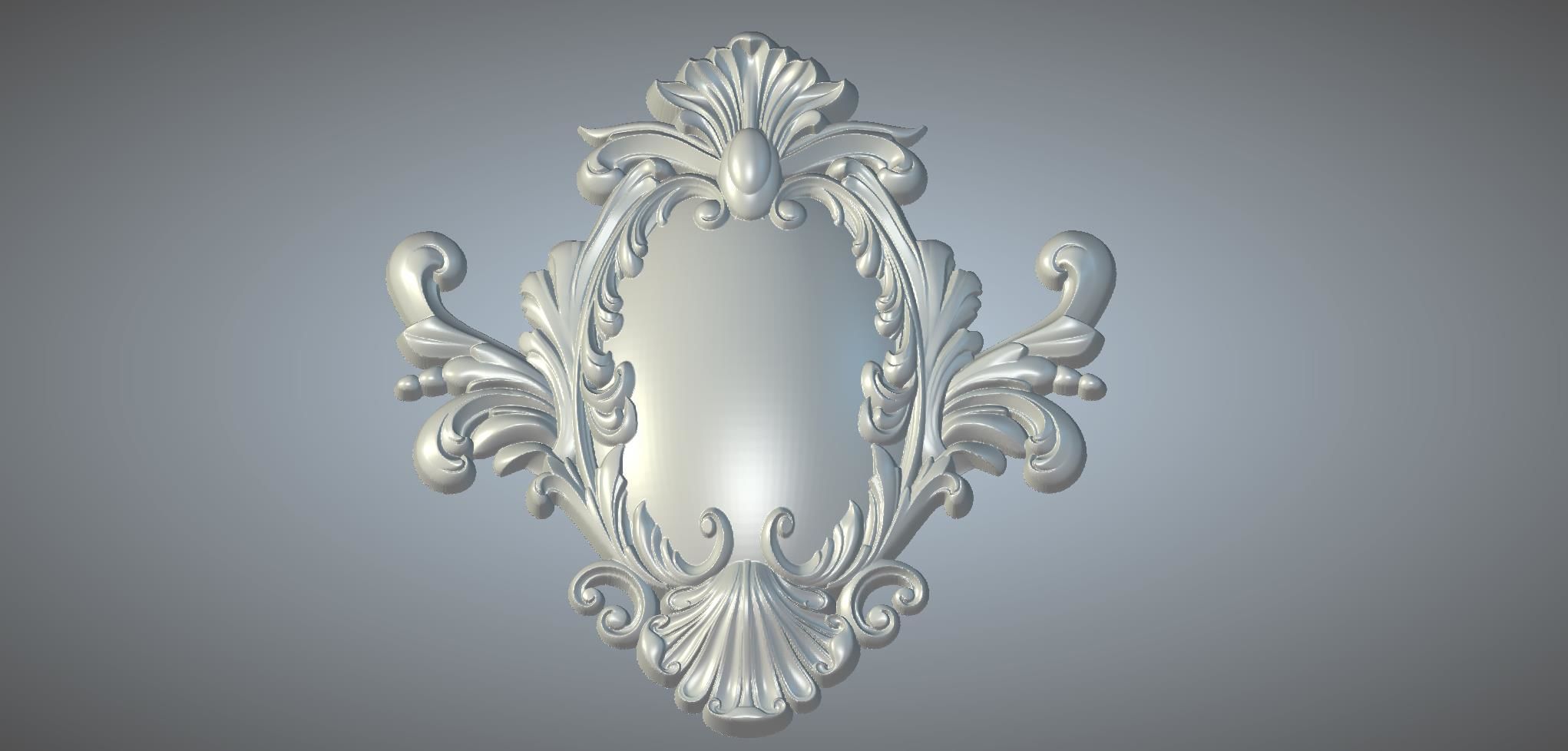 Ornamental carved objects 3D model_3
