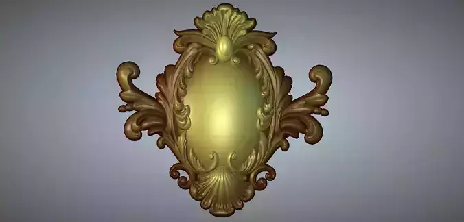 Ornamental carved objects 3D model