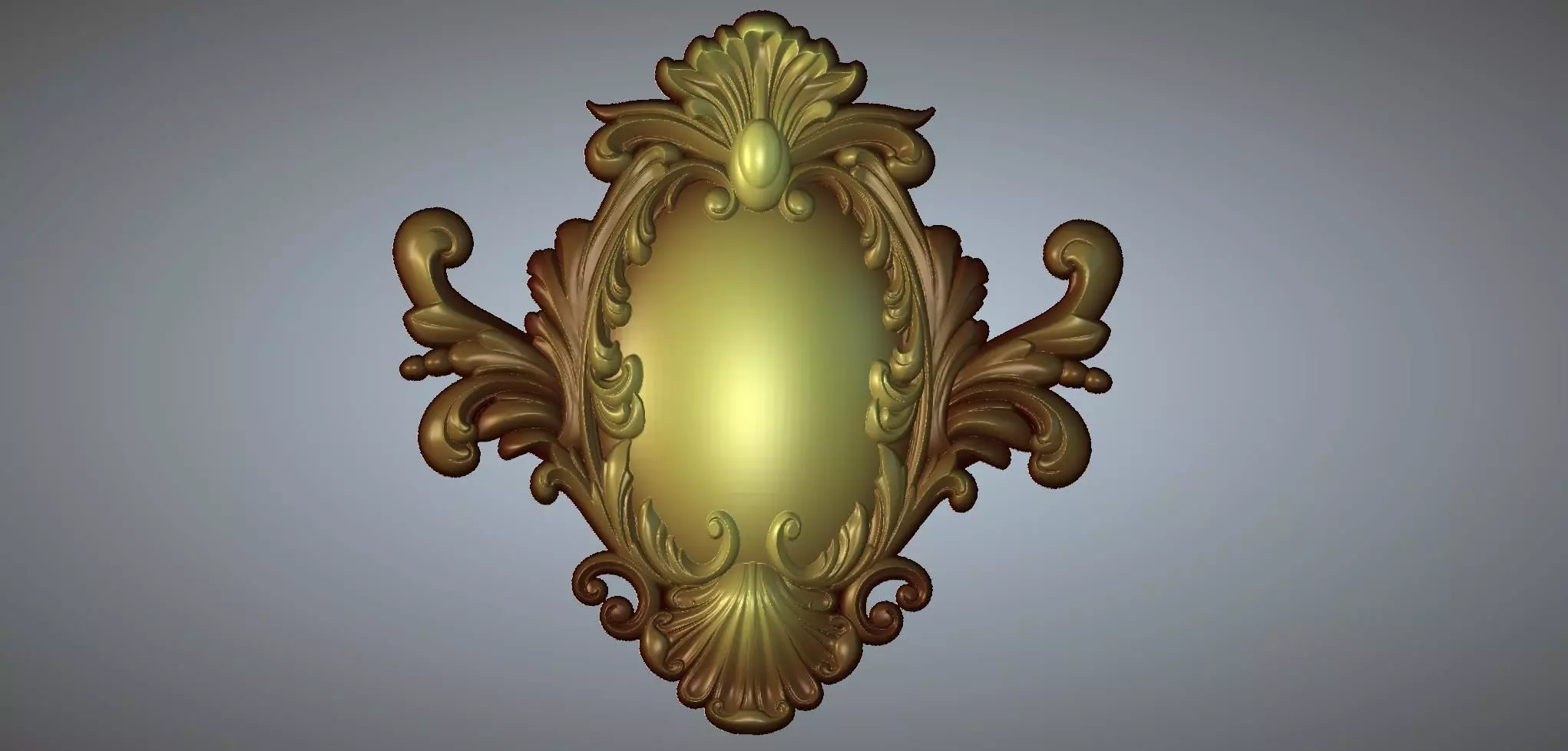 Ornamental carved objects 3D model_0