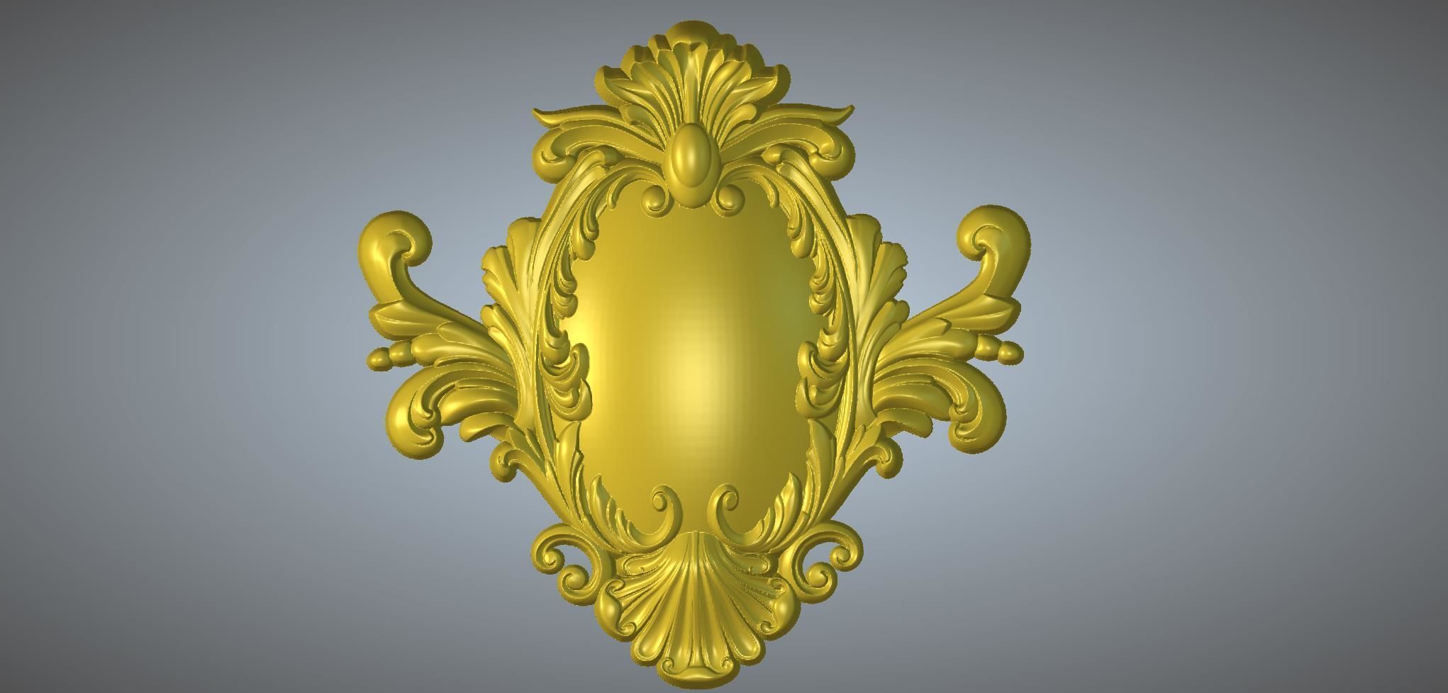 Ornamental carved objects 3D model_5