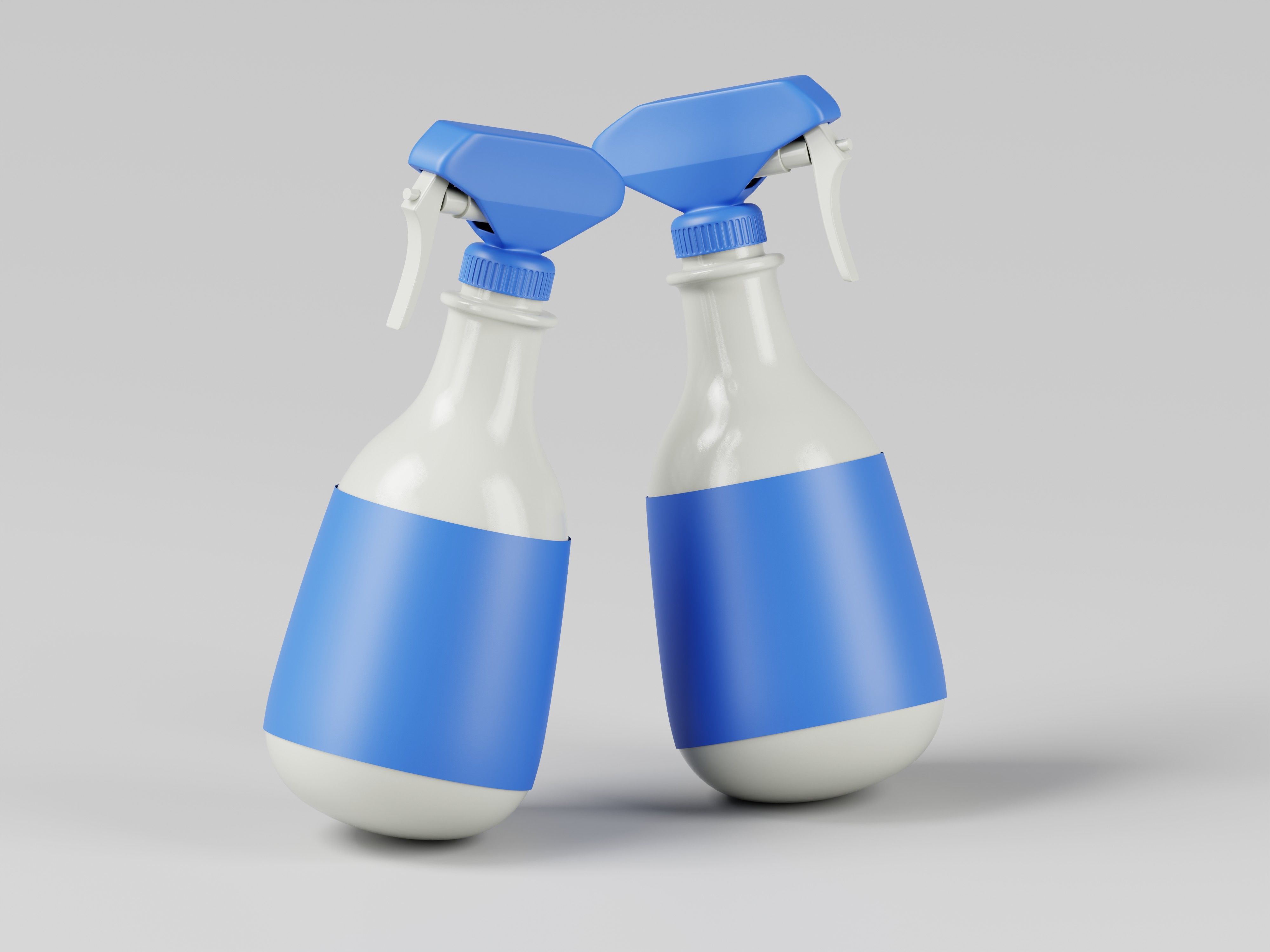 Plastic Spray Bottle 3D Model Low-poly 3D model_8