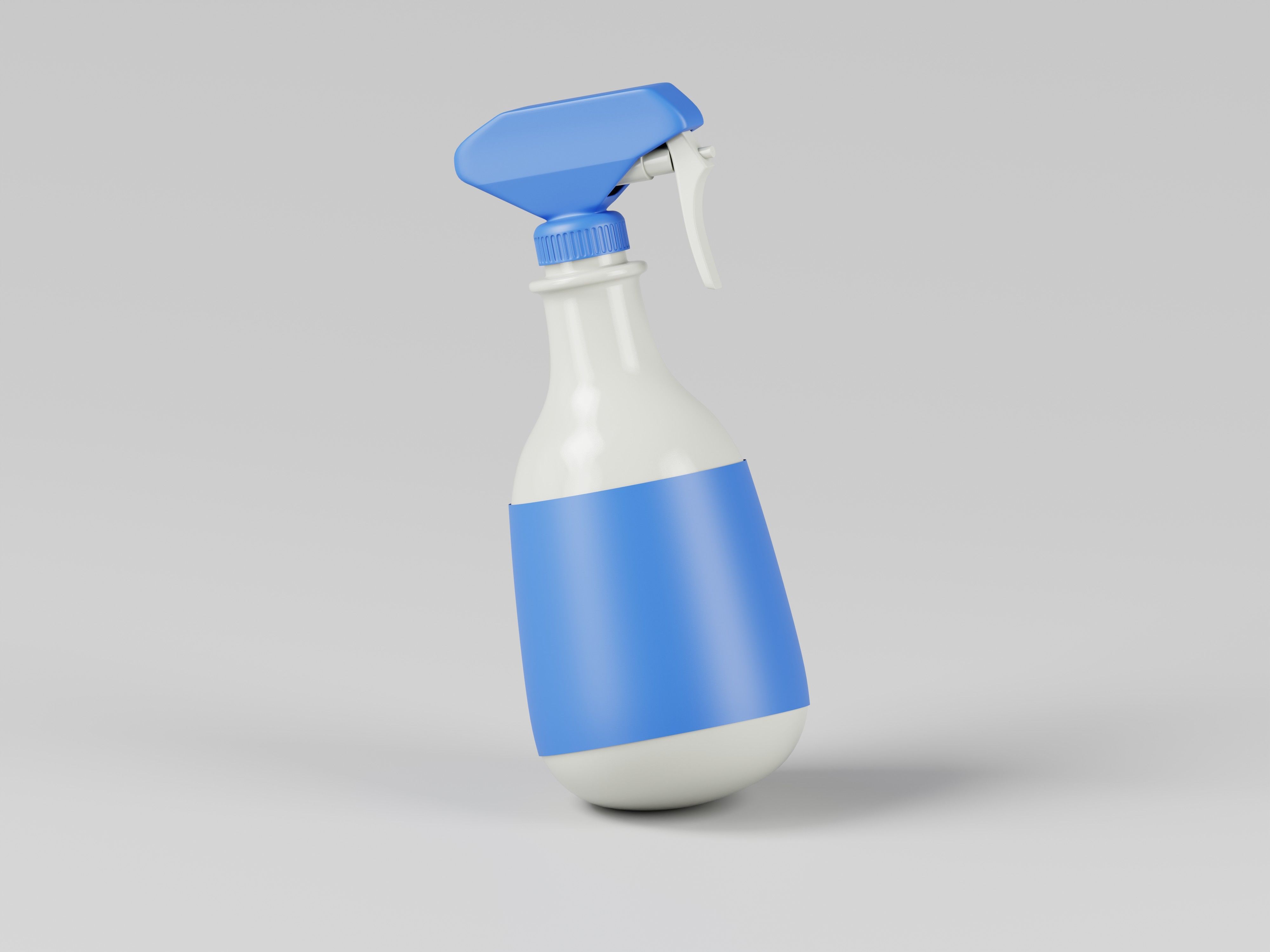 Plastic Spray Bottle 3D Model Low-poly 3D model_7