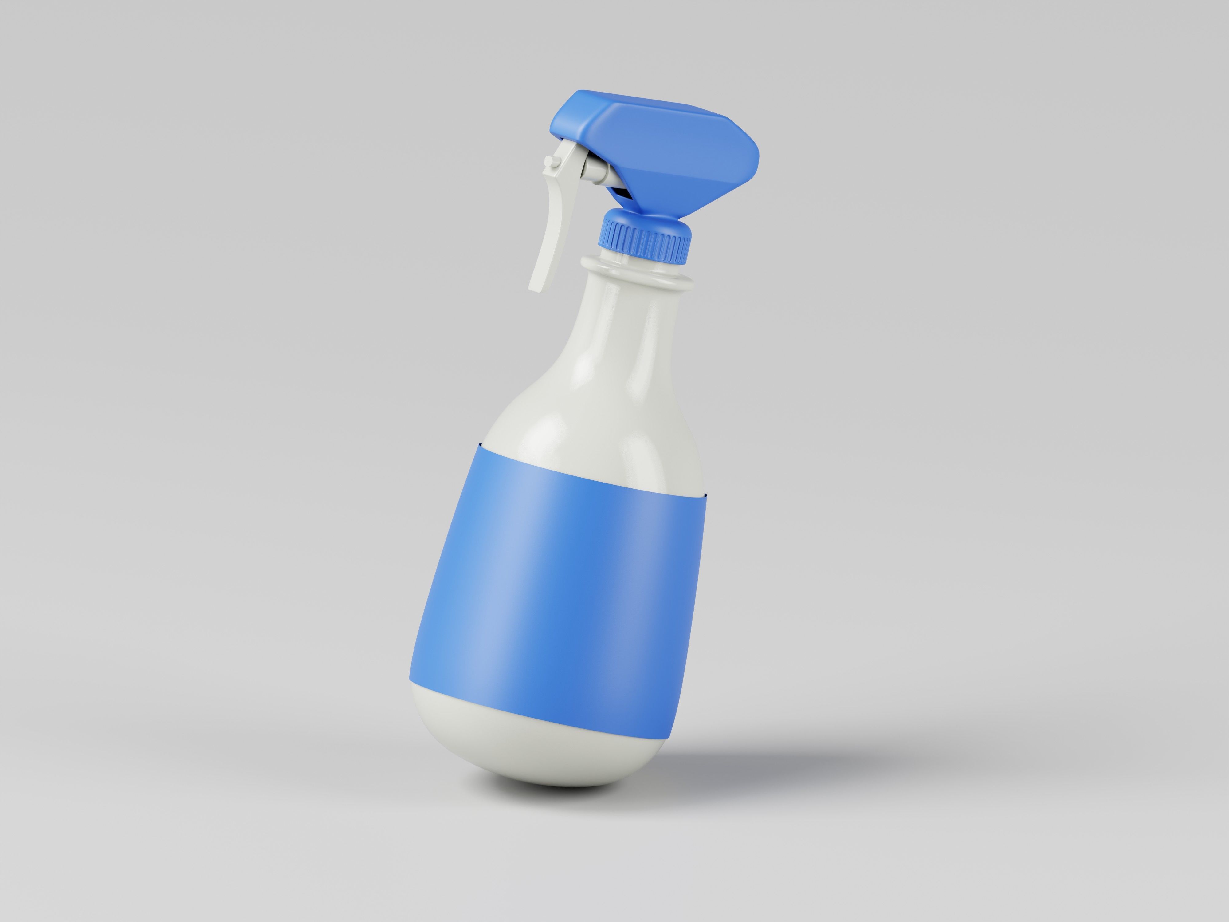 Plastic Spray Bottle 3D Model Low-poly 3D model_6