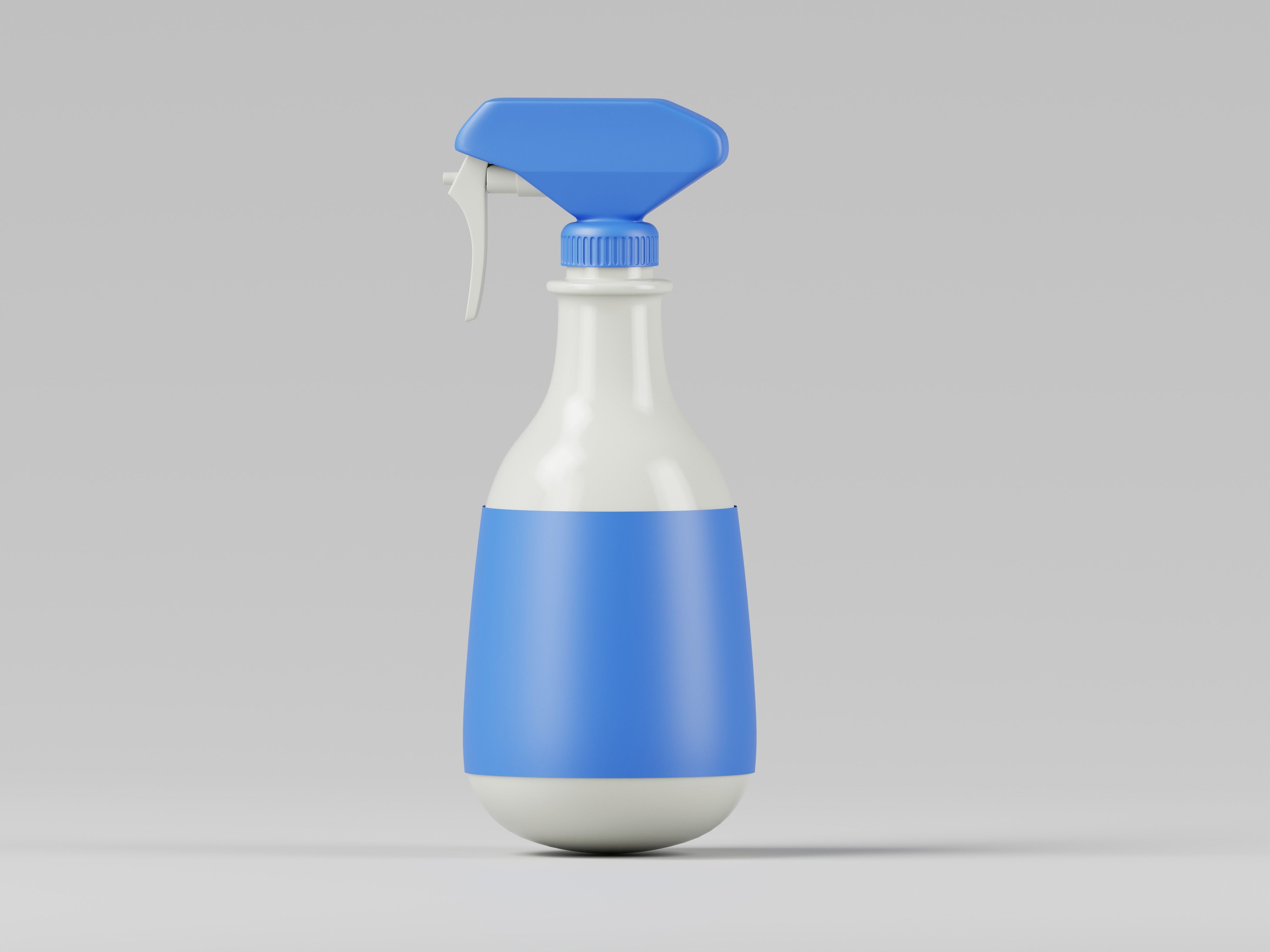 Plastic Spray Bottle 3D Model Low-poly 3D model_1