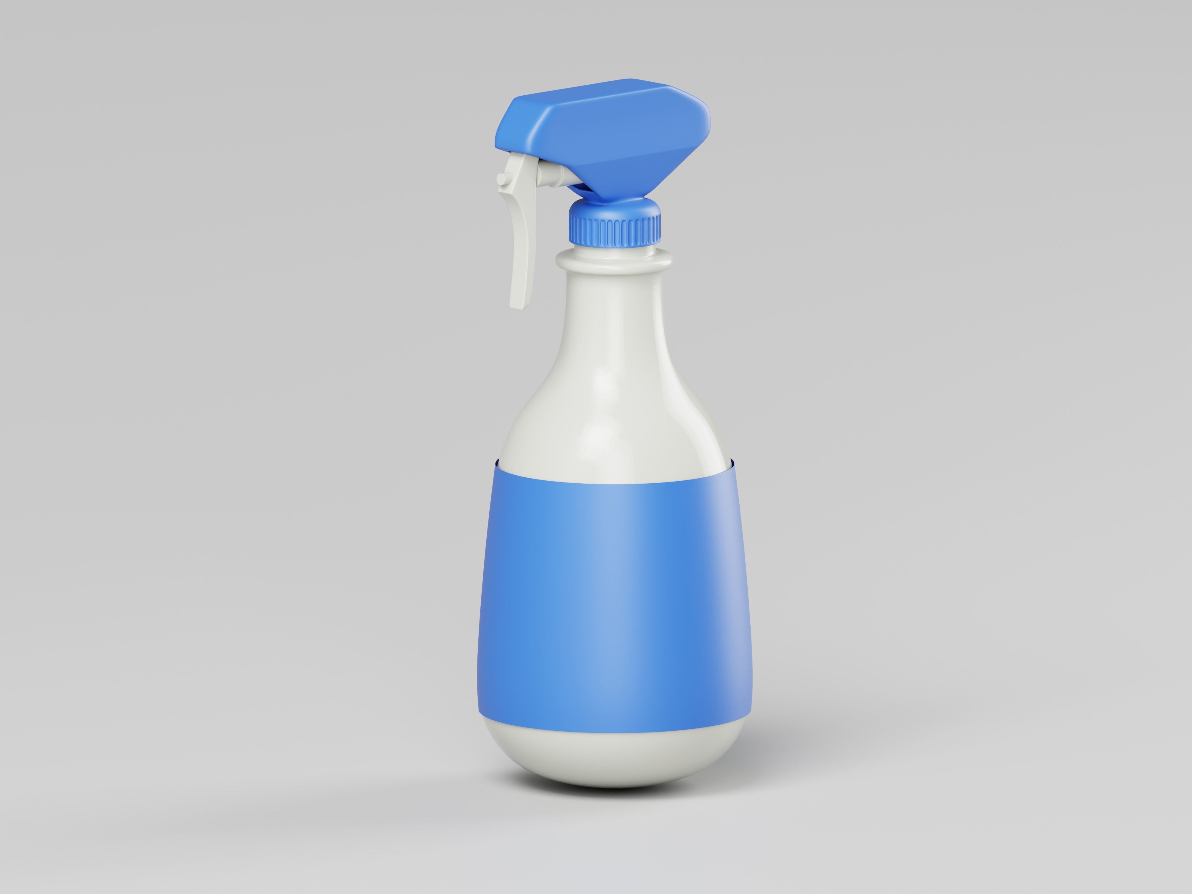 Plastic Spray Bottle 3D Model Low-poly 3D model_4