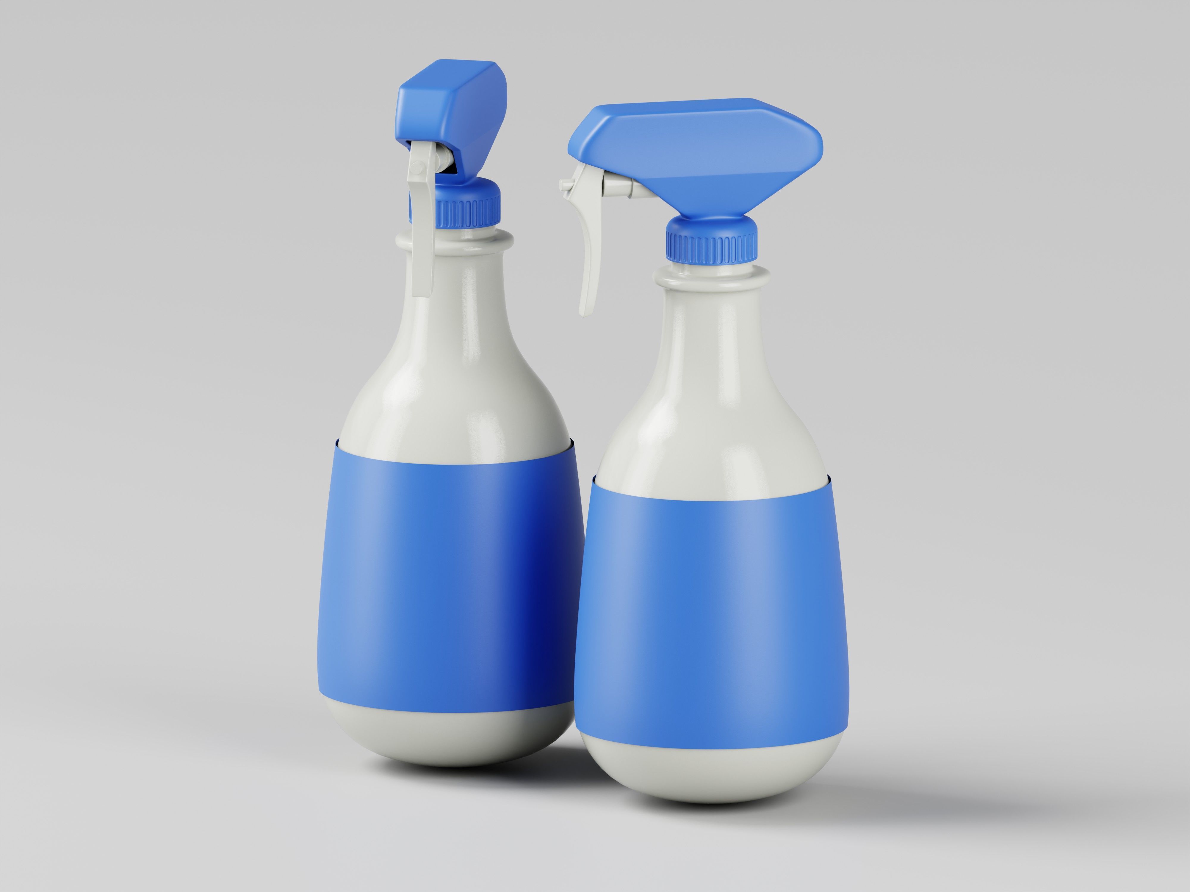 Plastic Spray Bottle 3D Model Low-poly 3D model_5