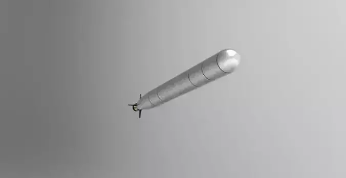 Poseidon Nuclear-Armor Powered Autonomous Torpedo 3D Print 3D print model