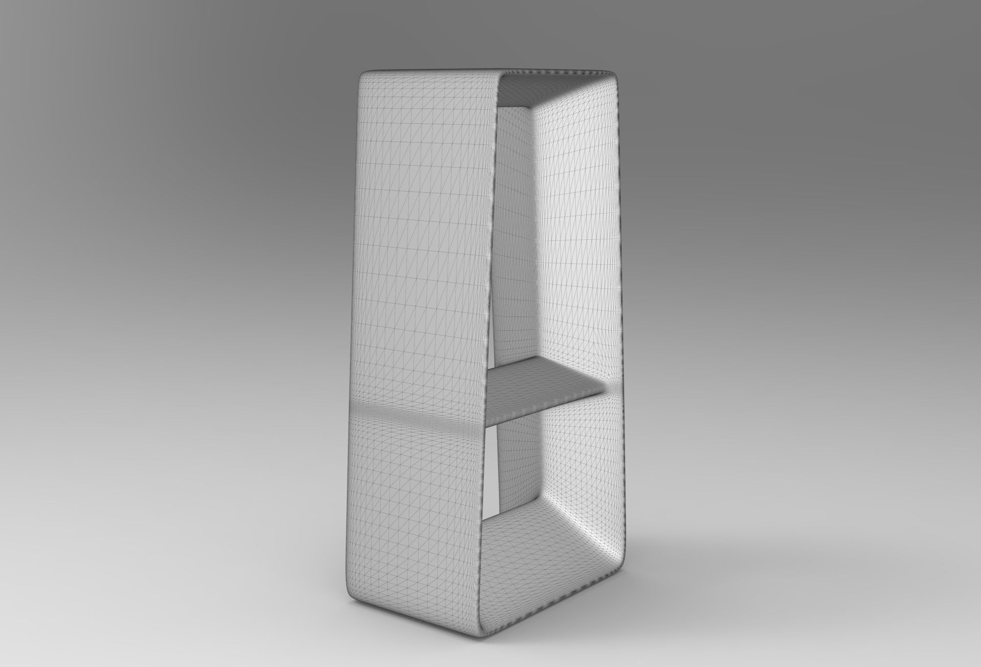 Kunpo Stool Low-poly 3D model_6