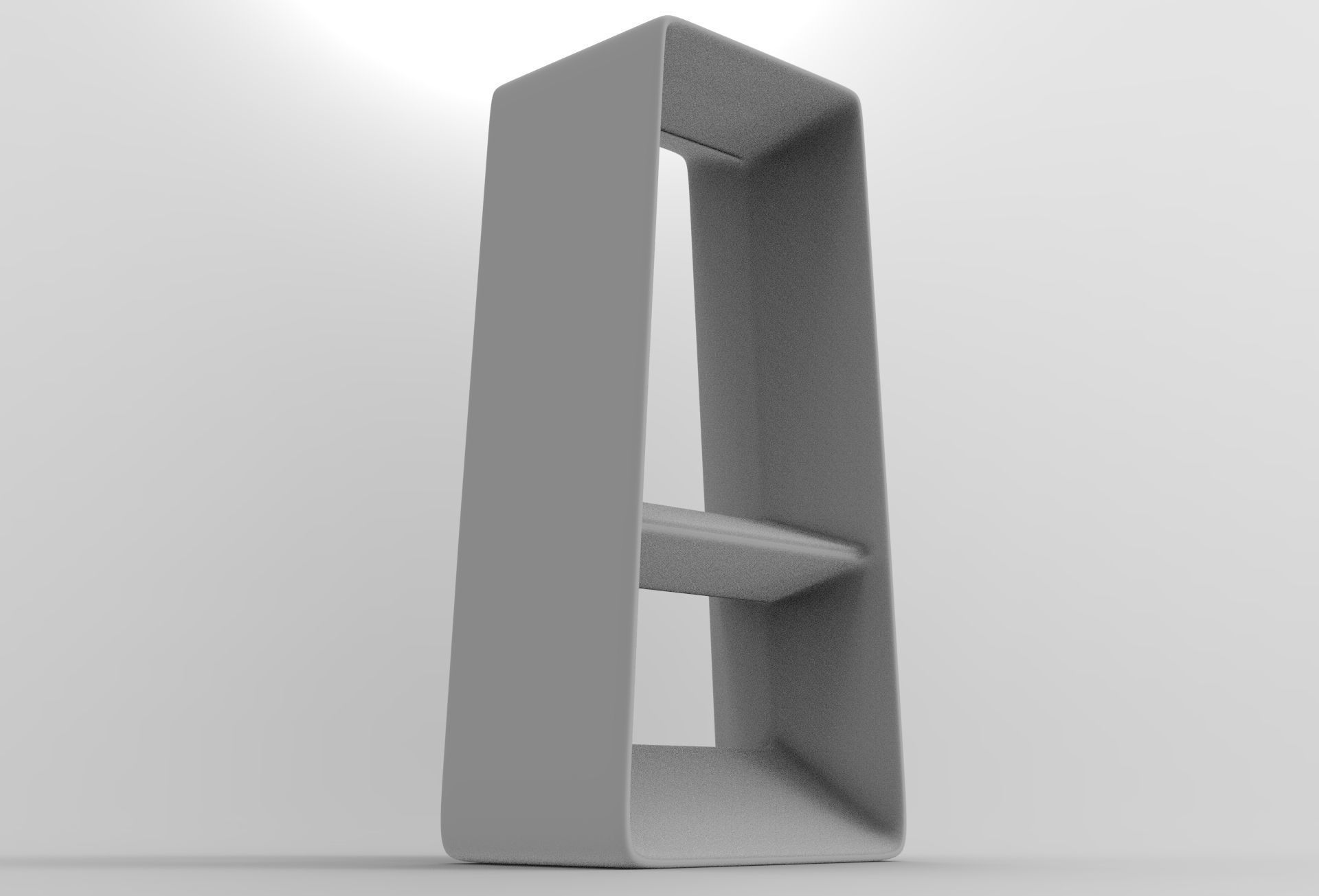 Kunpo Stool Low-poly 3D model_8