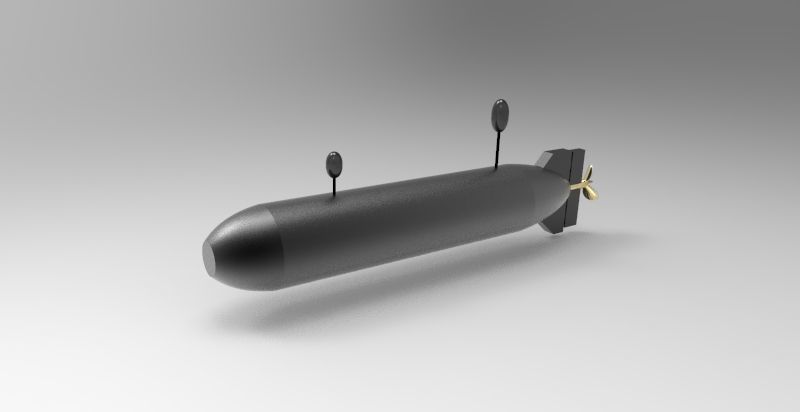 HSU-001 UUV 3D Print Model 3D print model_1