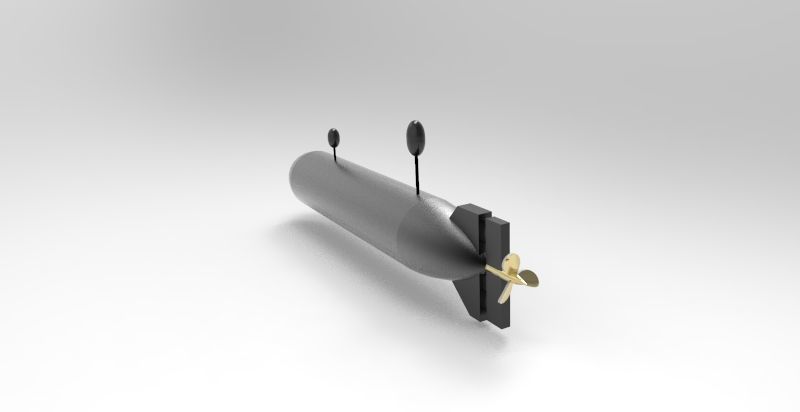HSU-001 UUV 3D Print Model 3D print model_3