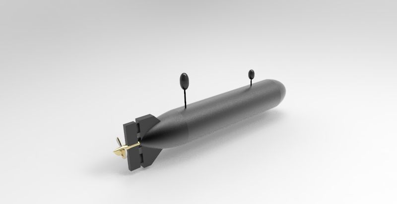 HSU-001 UUV 3D Print Model 3D print model_4