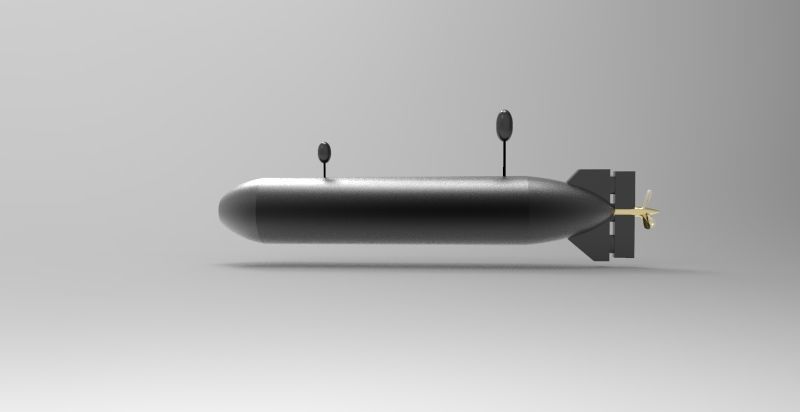 HSU-001 UUV 3D Print Model 3D print model_2