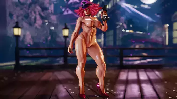 Nude Poison Low-poly 3D model