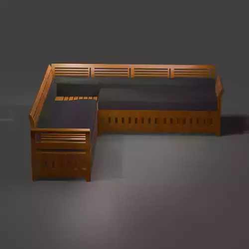 3D model of Sectional L shape Sofa Set