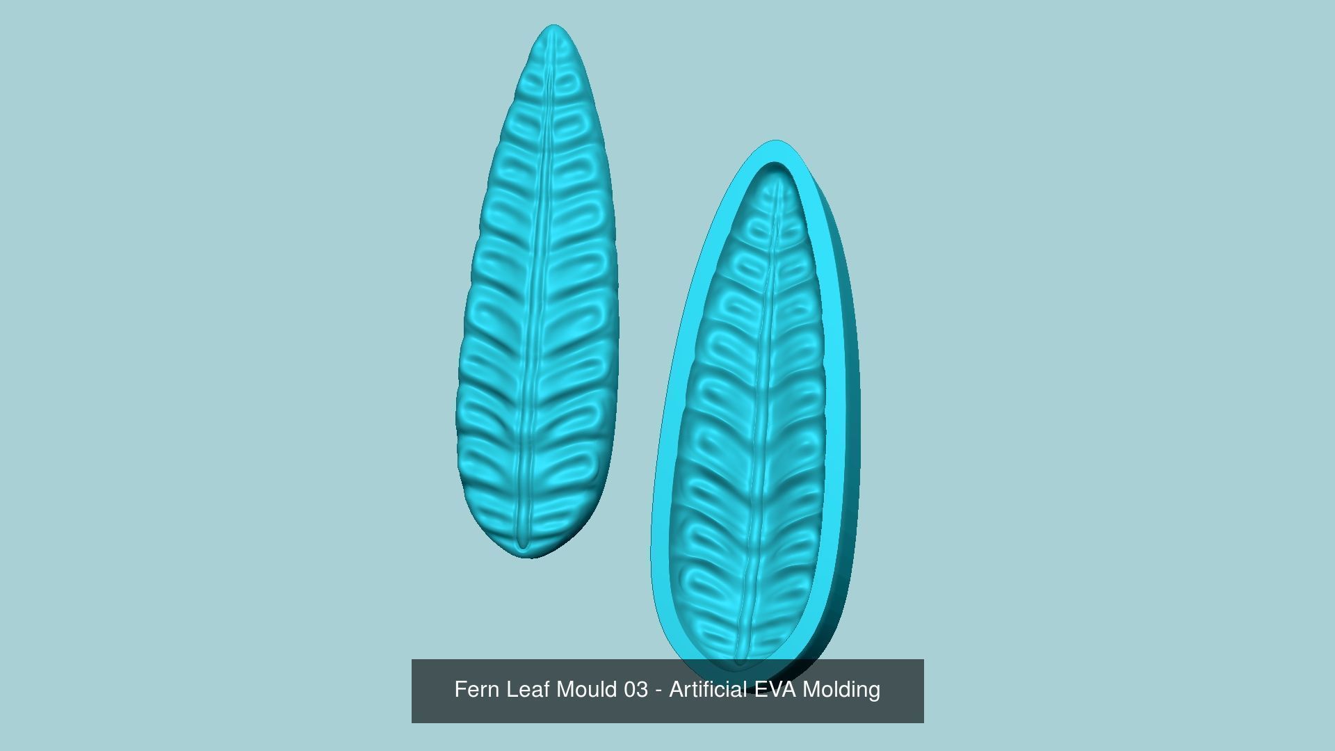 08 Fern Leaf Mould Collection - Artificial EVA Molding _6