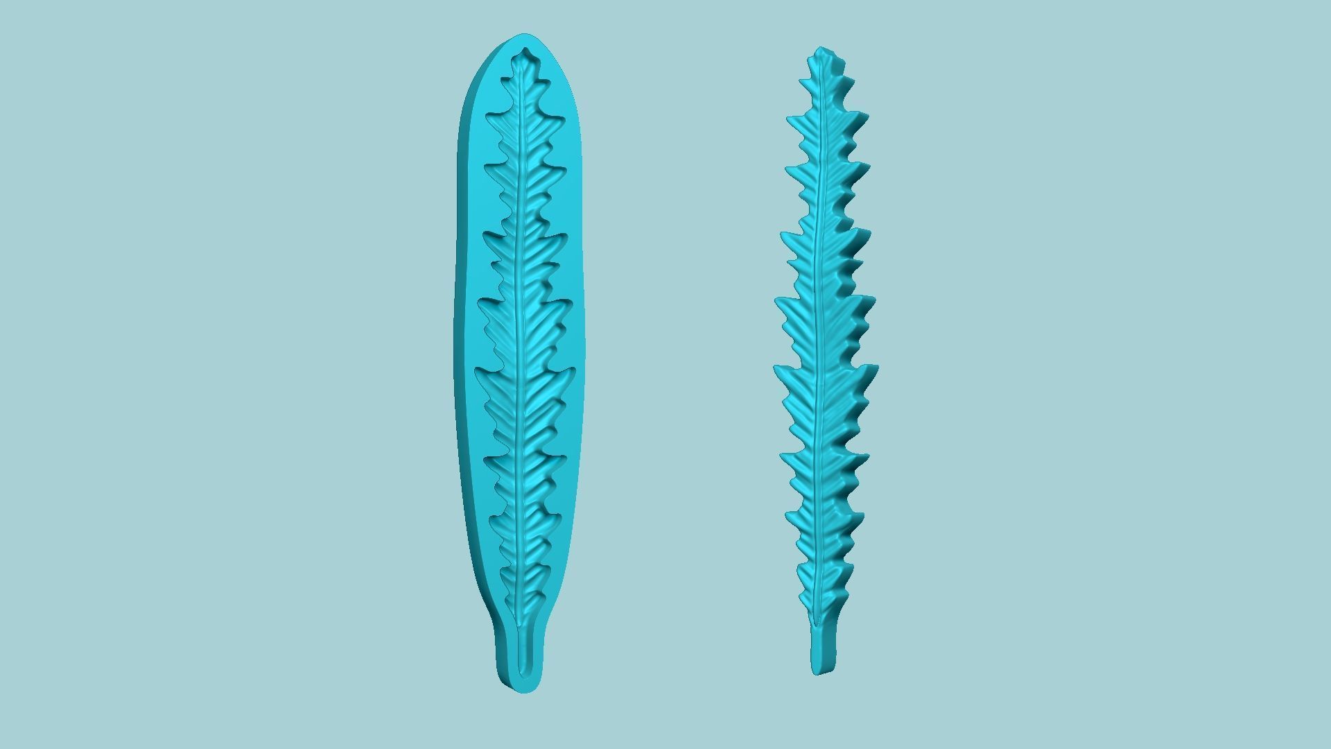 08 Fern Leaf Mould Collection - Artificial EVA Molding _34
