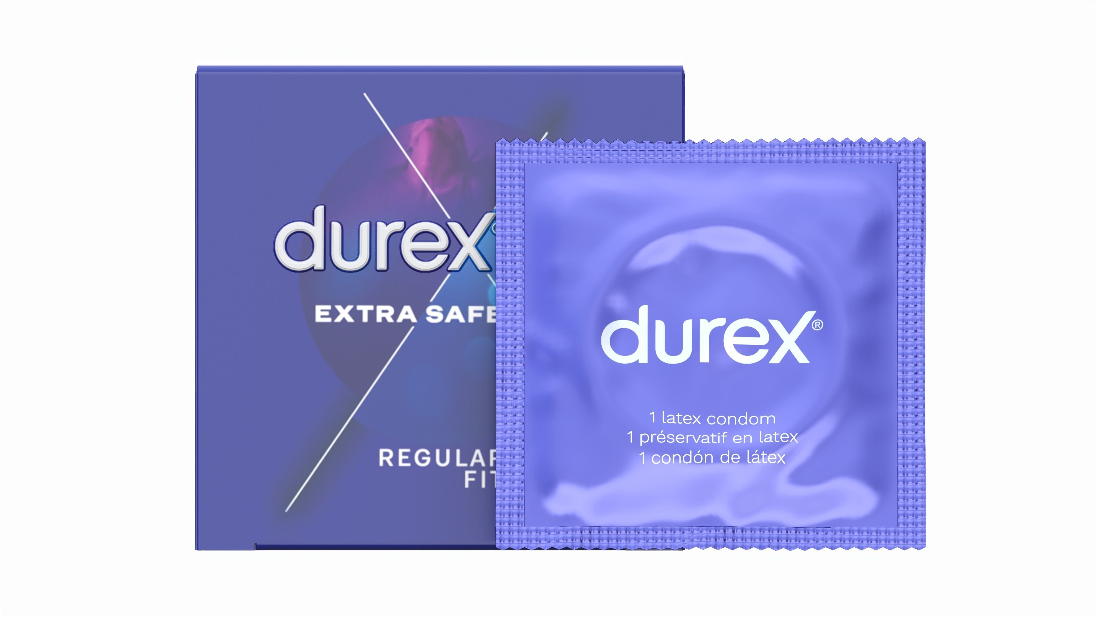 Condom small box with individual package 3D model_5
