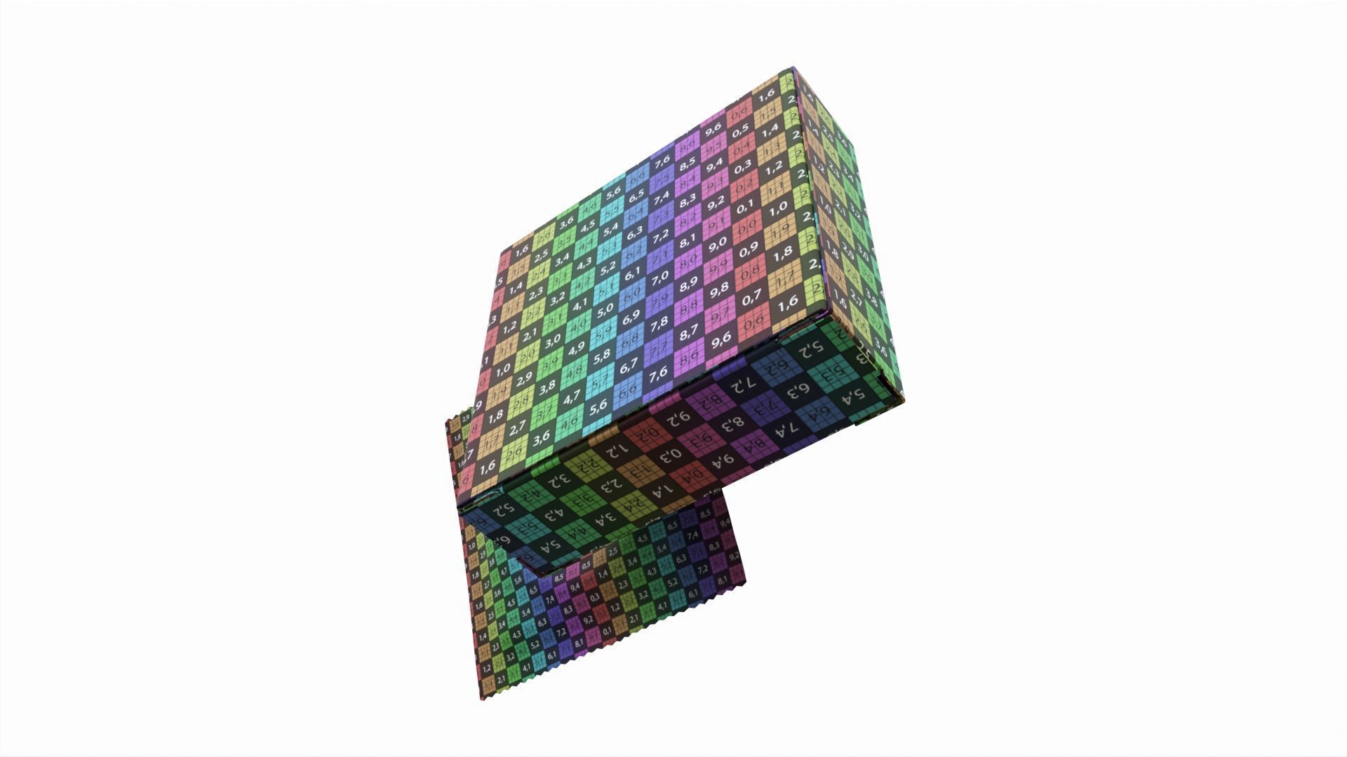 Condom small box with individual package 3D model_10