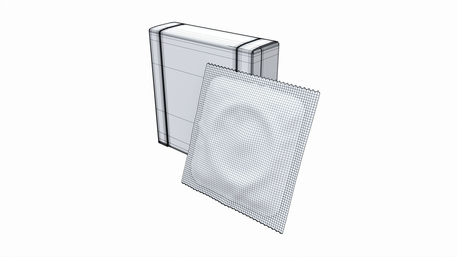 Condom small box with individual package 3D model_7