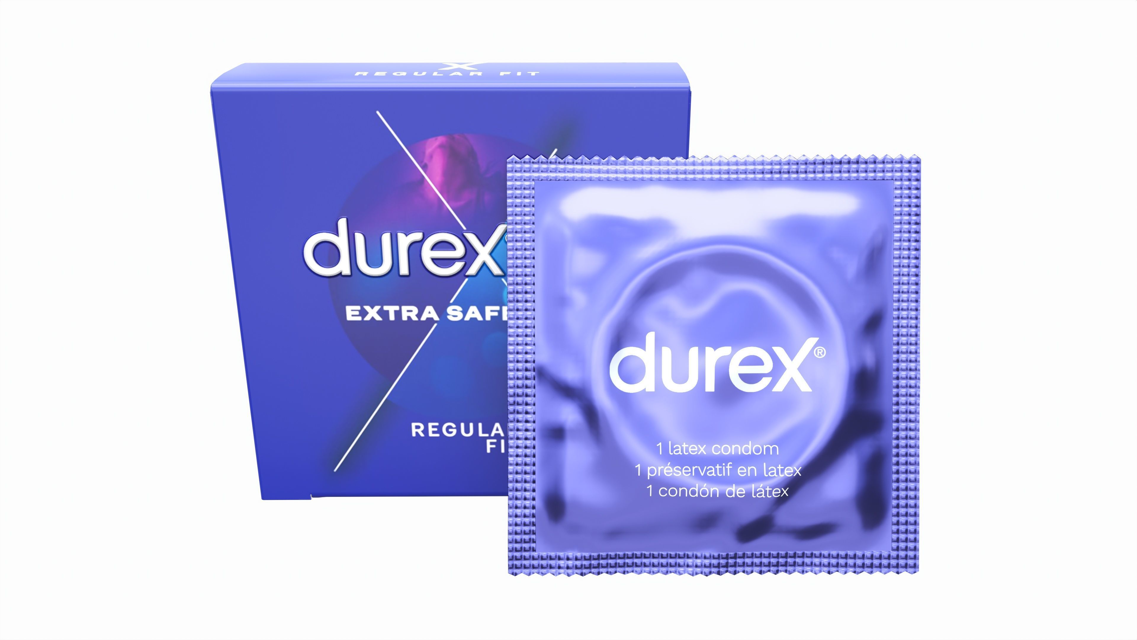 Condom small box with individual package 3D model_1