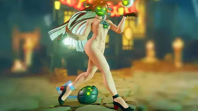 Nude Jack-O Low-poly 3D model