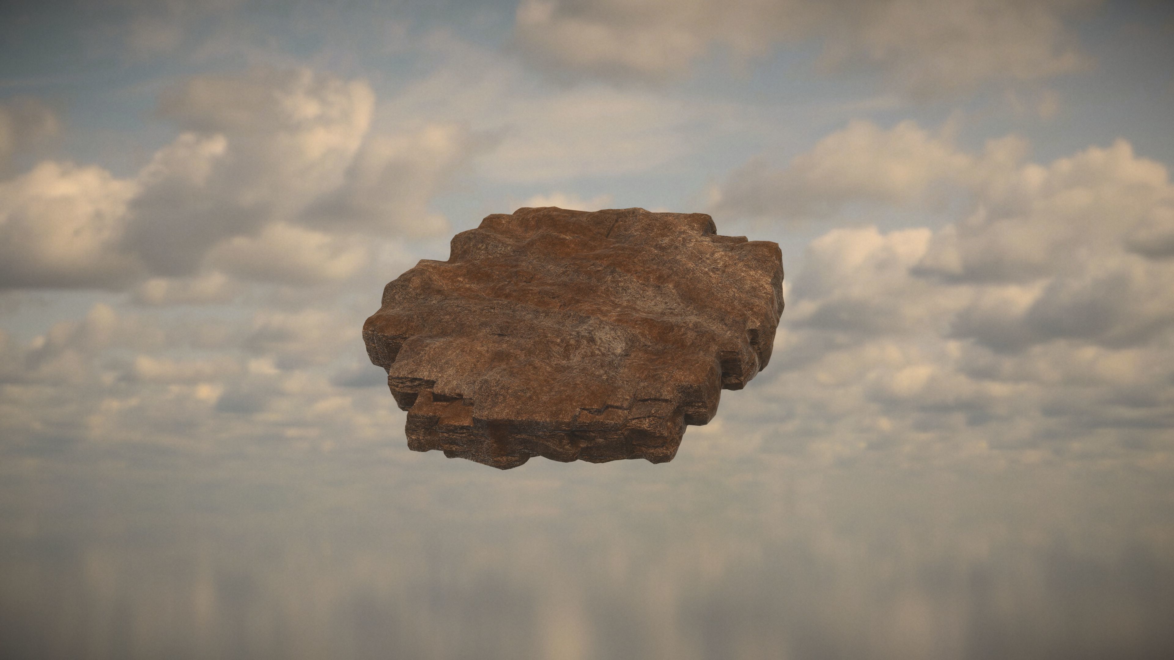 Western Cliffs Low-poly 3D model_12