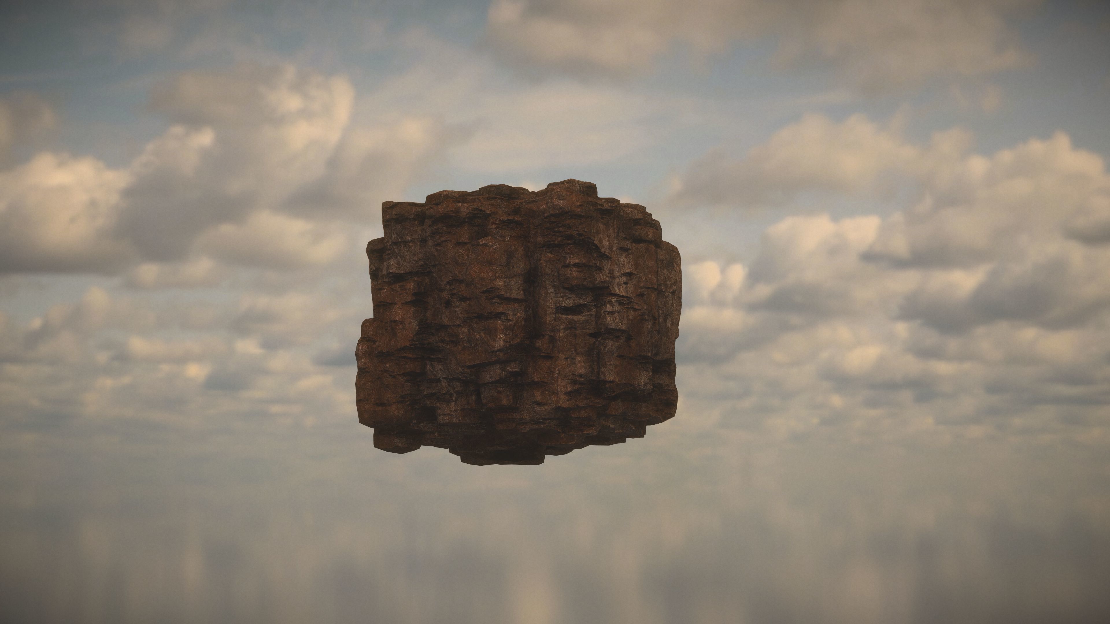 Western Cliffs Low-poly 3D model_7