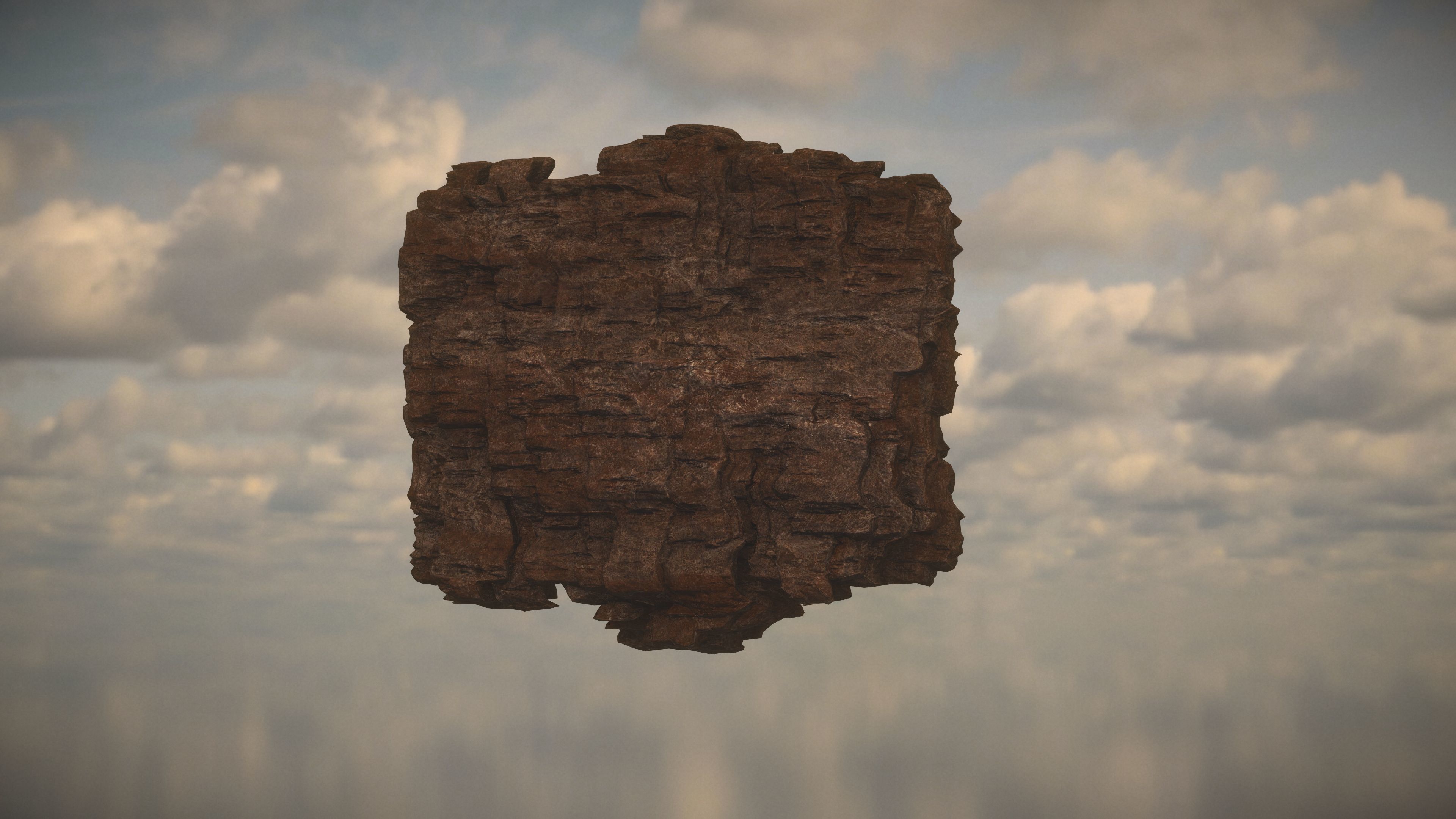 Western Cliffs Low-poly 3D model_2