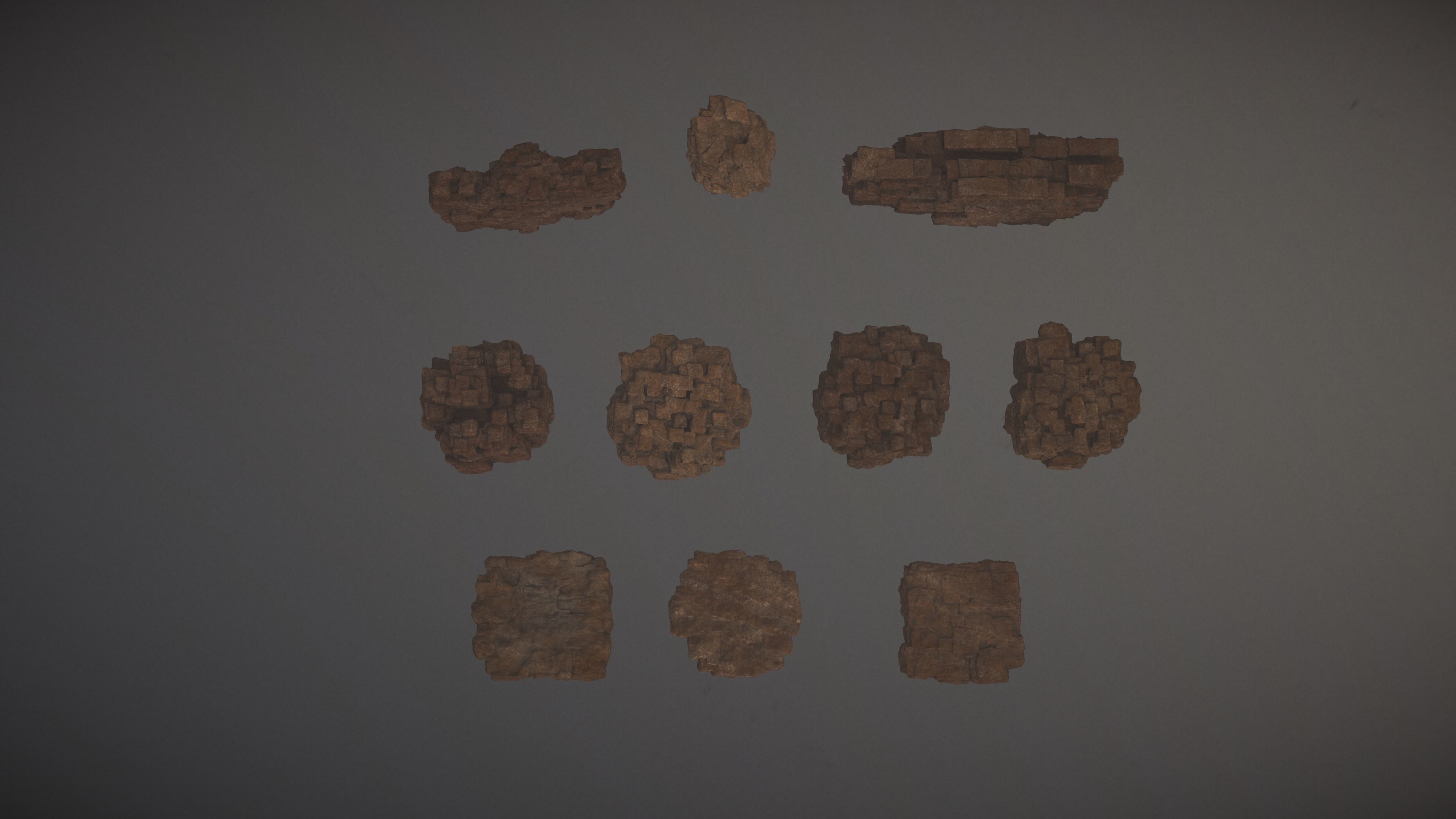 Western Cliffs Low-poly 3D model_5